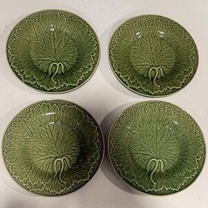 Bordallo Pinheiro ‘Vinha’ Green Luncheon Plate- Set of 4